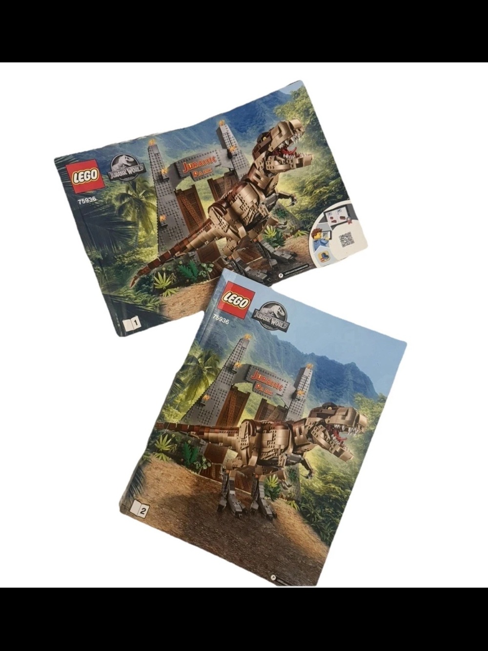 LEGO 75936 Jurassic Park T. rex Rampage  w/ Manuals- W/O Original Box RETIRED